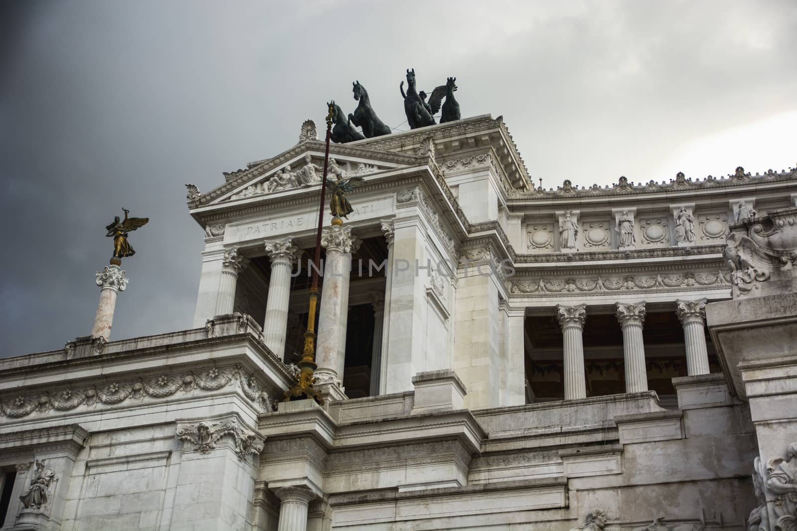 The Vittoriano or Altare della Patria, famous landmark in Rome, Italy