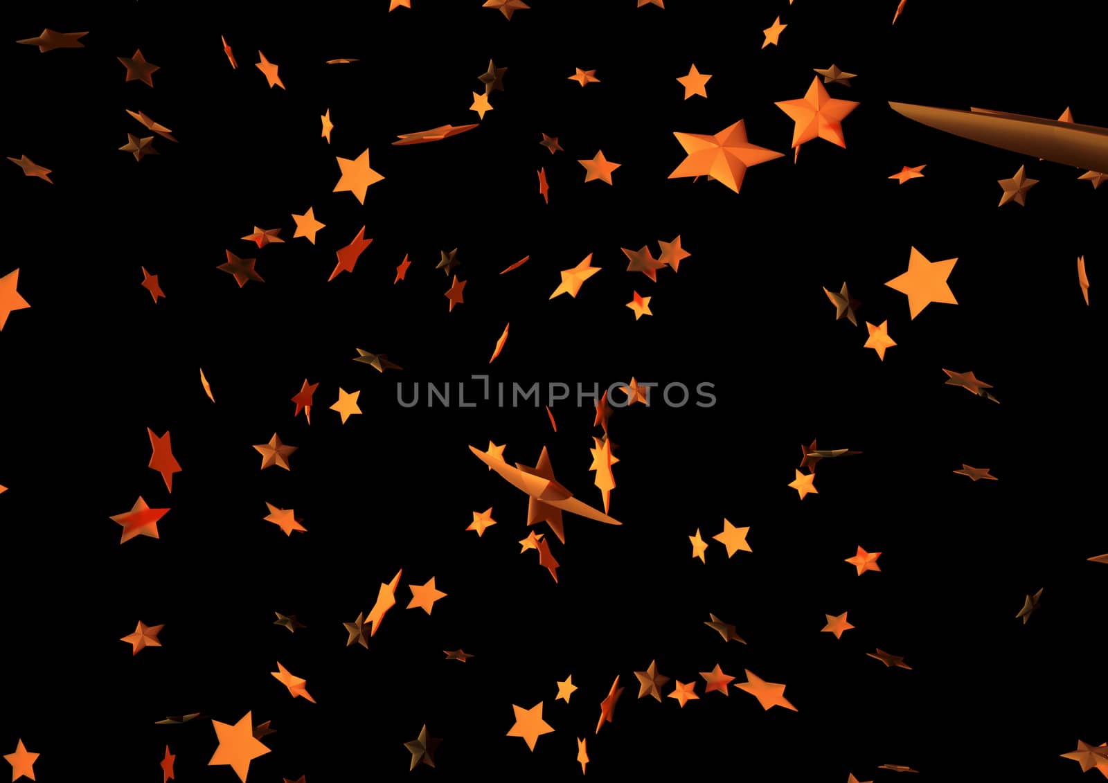 Abstract modern Holiday black background with stars.