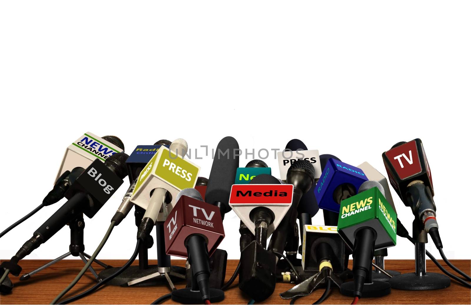 Press Media Conference Microphones by razihusin