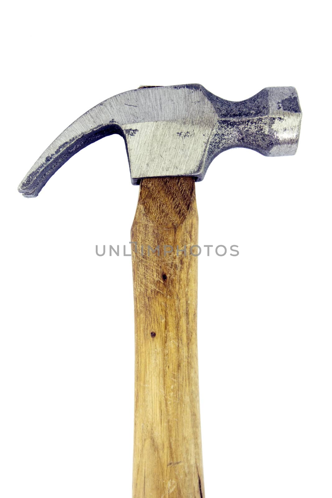 Metal sledge hammer isolated on white background