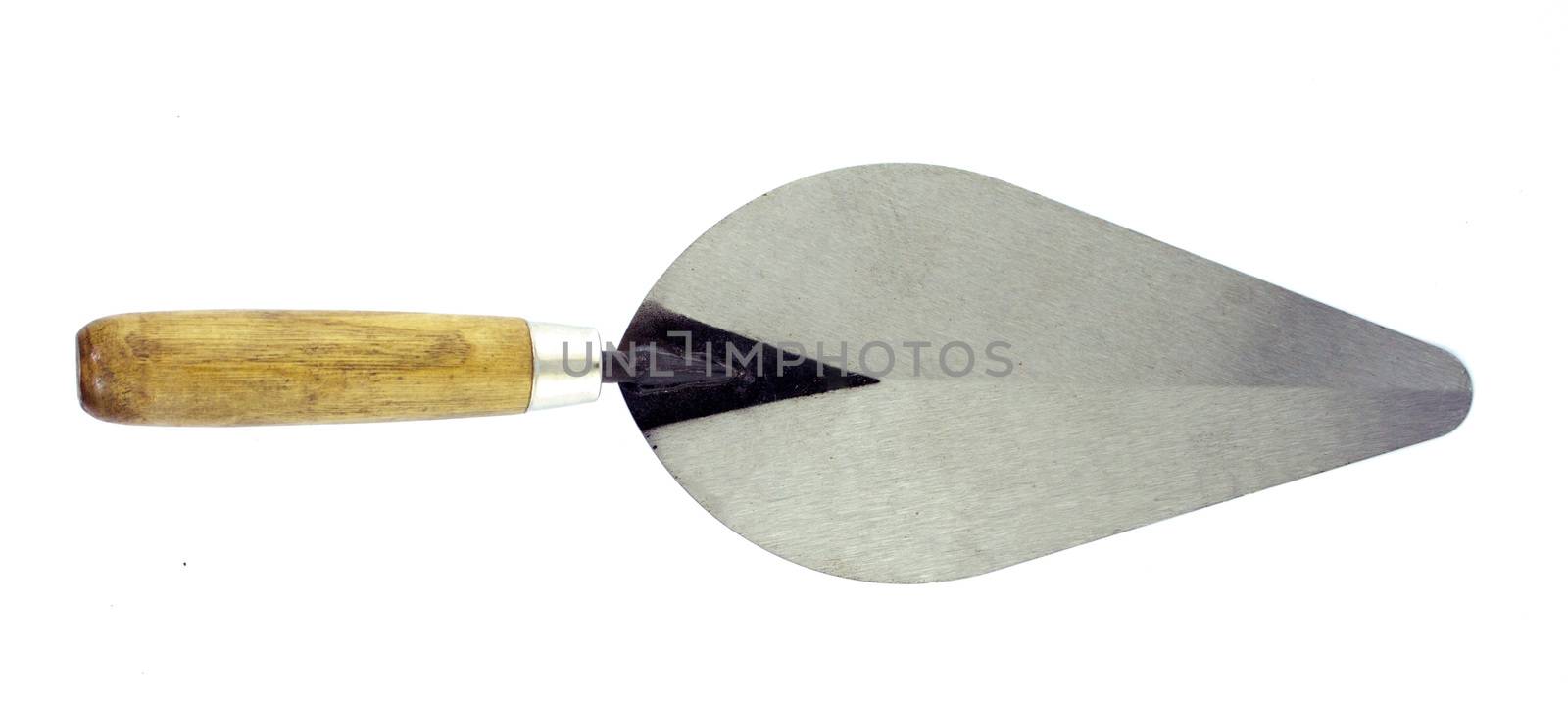 isolated of lute trowel tool for construction mason