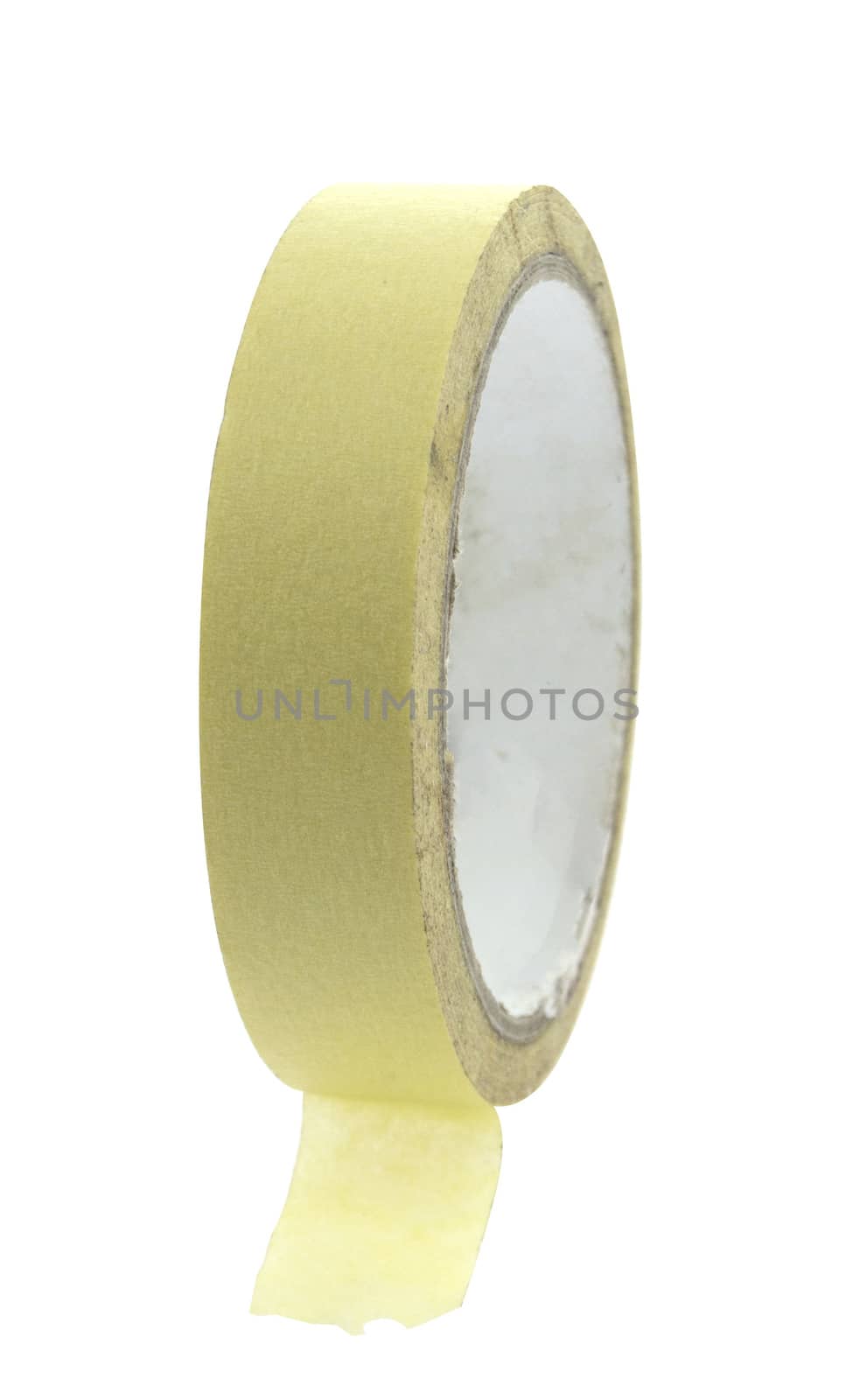 Paper adhesive tape on light background.