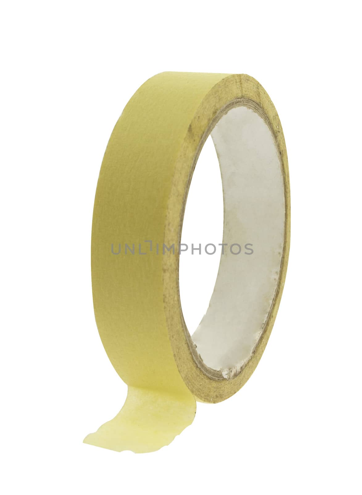 Paper adhesive tape on light background.