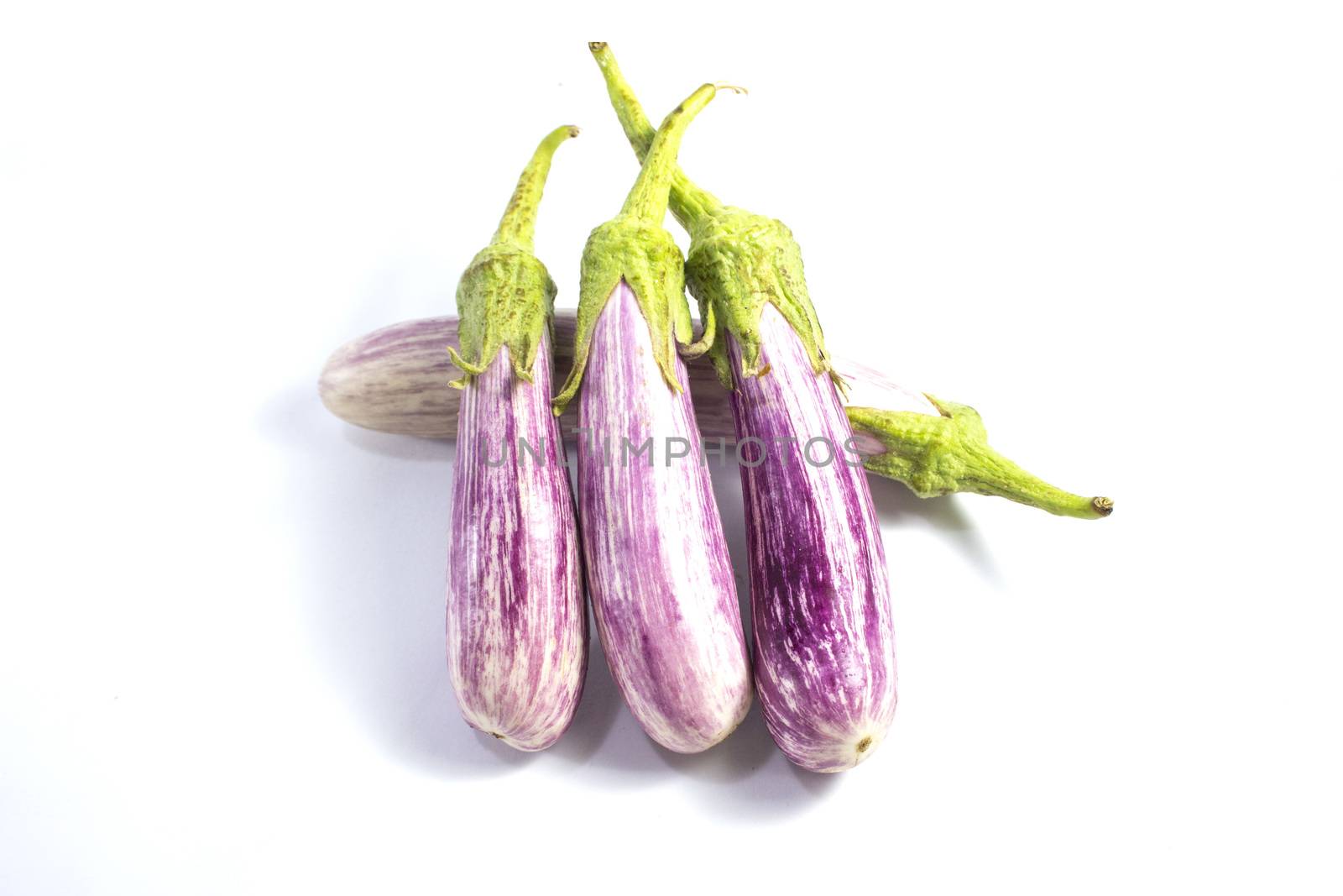 Eggplant isolated on white.