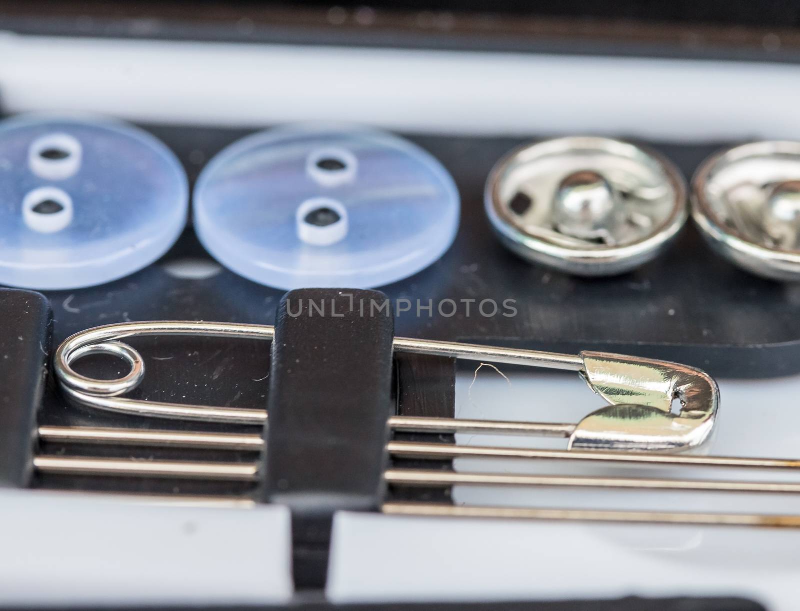 Sewing Buttons Representing Embroider Dressmaker And Tailor