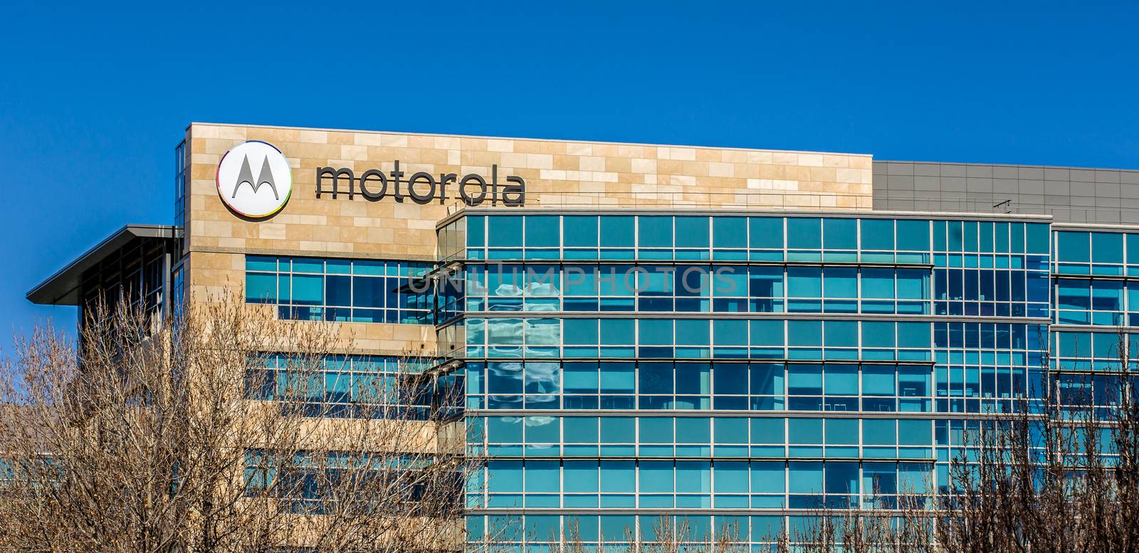 SANTA CLARA,CA/USA - FEBRUARY 1, 2014: Motorola headquarters in Silicon Valley. Motorola is a technology and telecommunications company owned by Google.