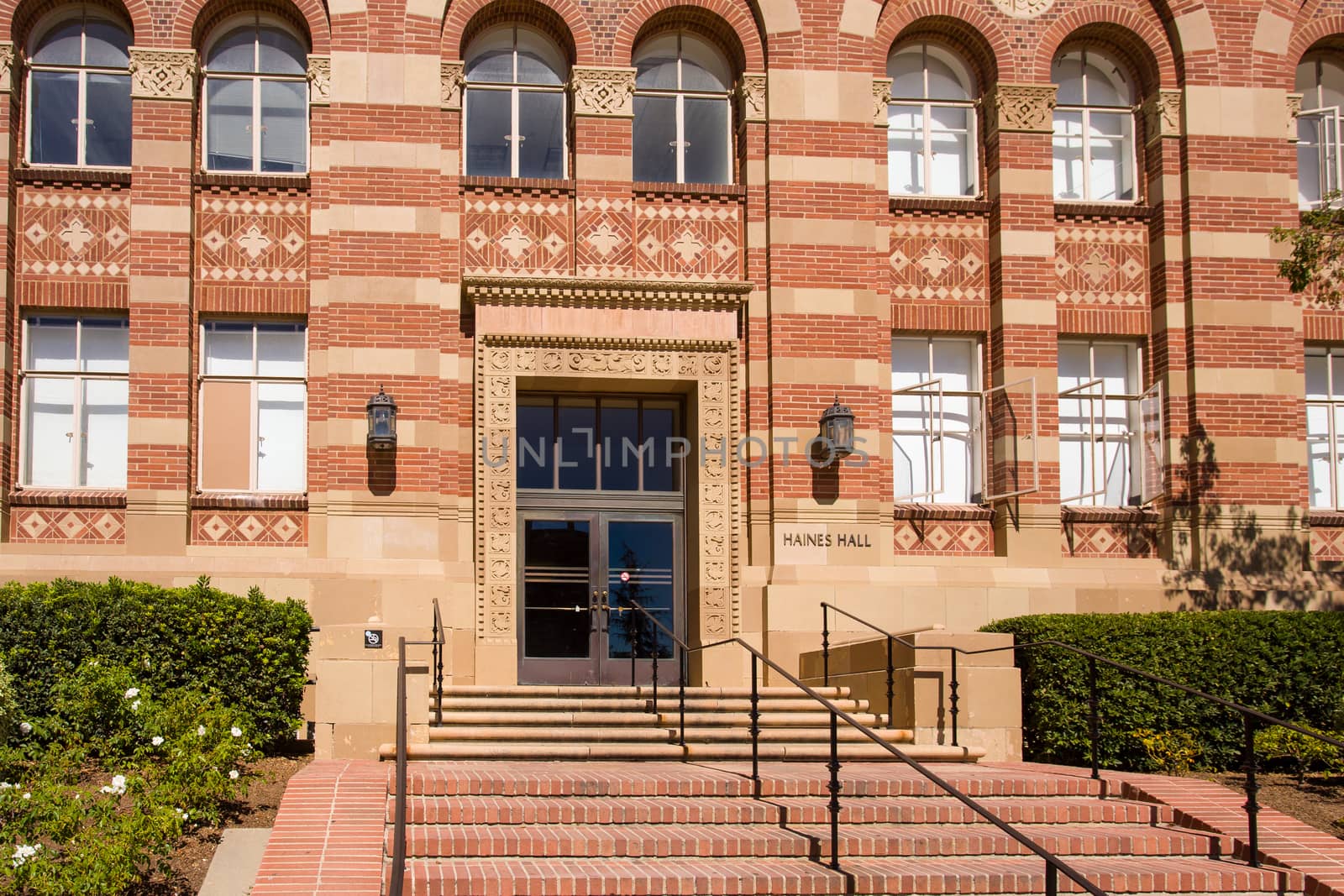 LOS ANGELES, CA/USA - OCTOBER 4, 2014: Haines Hall on the campus of UCLA. UCLA is a public research university located in the Westwood neighborhood of Los Angeles, California, United States.