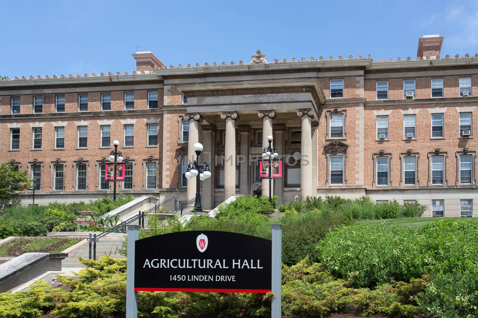 Agricultural Hall on the campus of the University of Wisconsin-M by wolterk