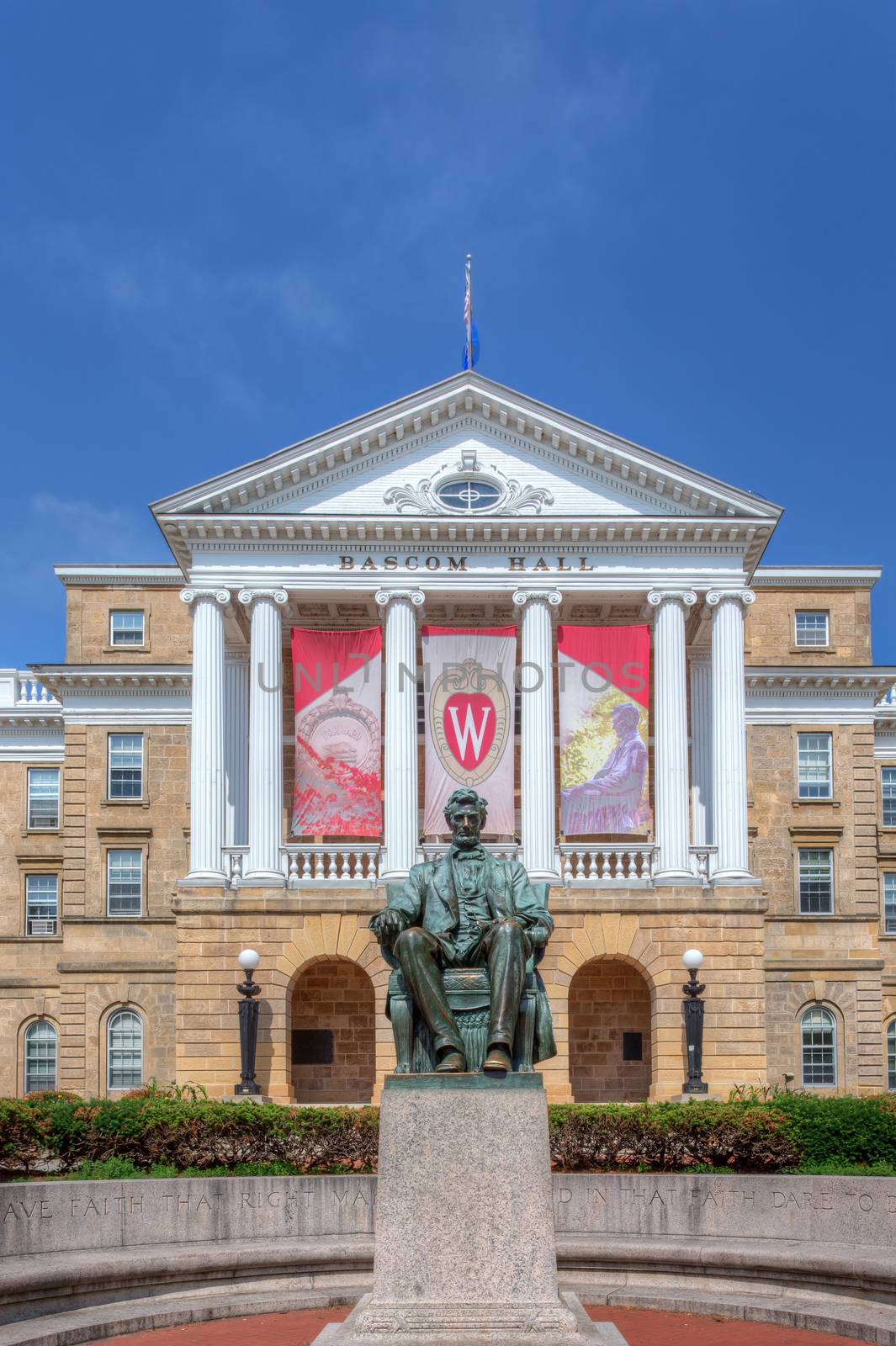 Bascom Hall on the campus of the University of Wisconsin-Madison by wolterk