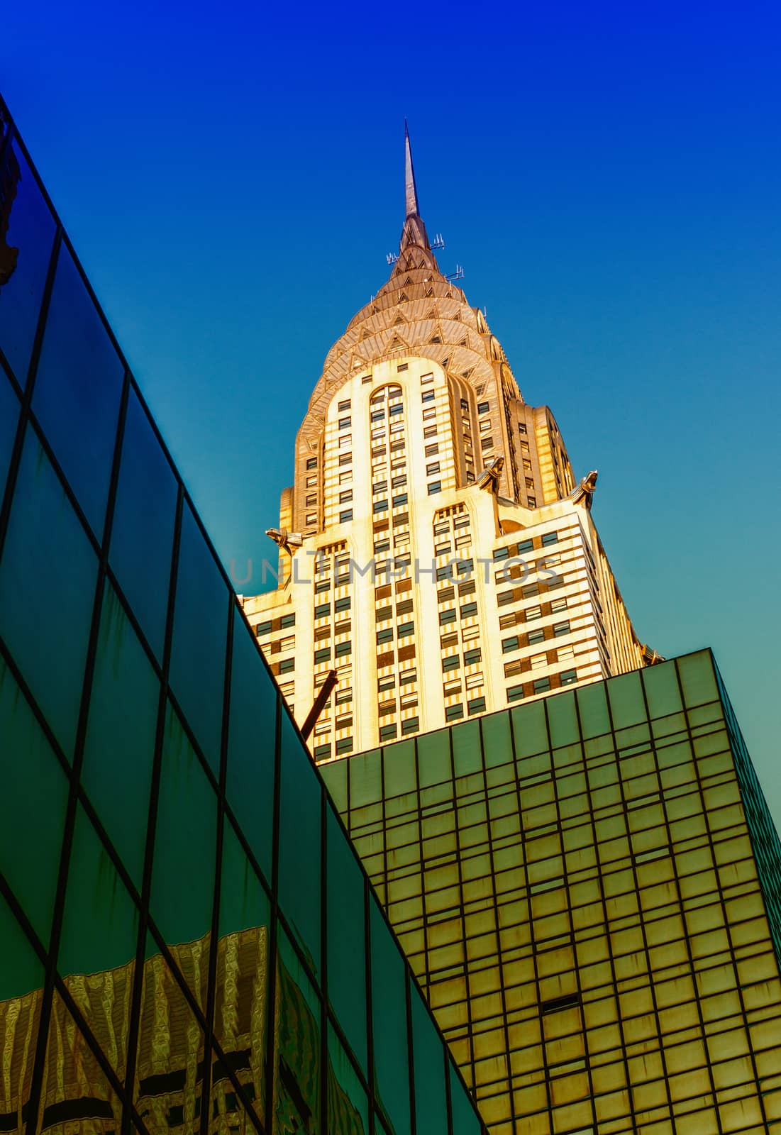 NEW YORK - JUNE 11: Chrysler building facade as seen from street by jovannig