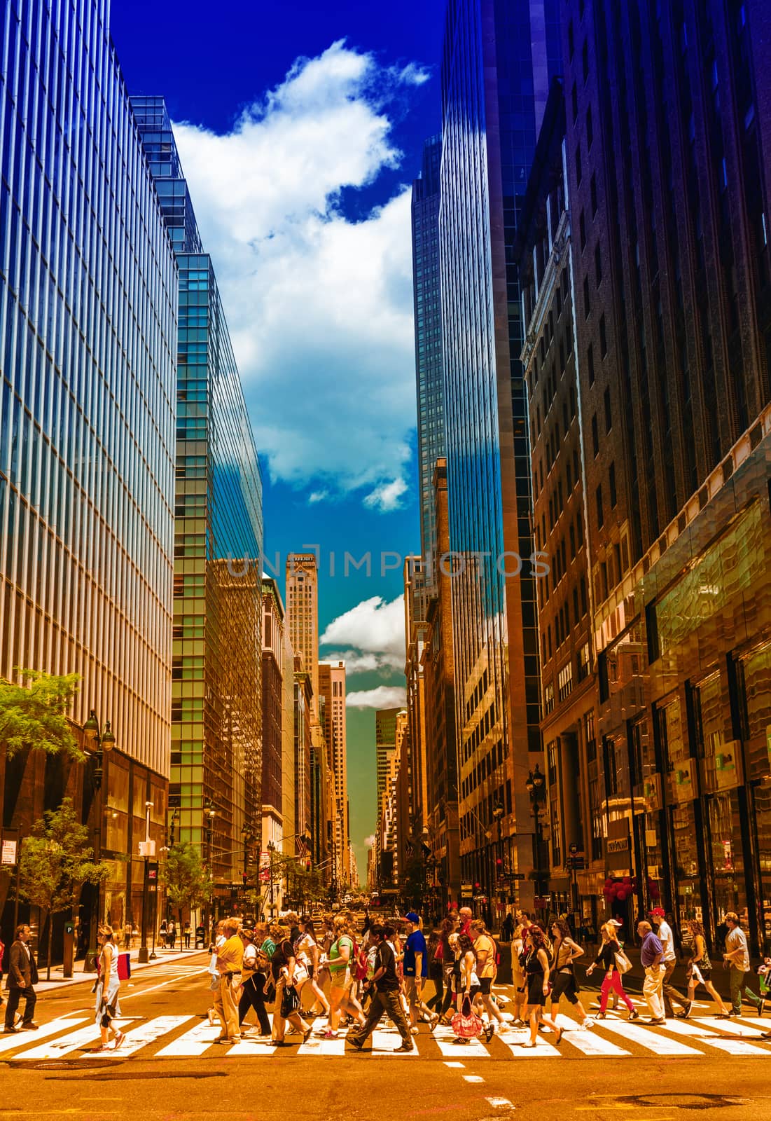 NEW YORK CITY - JUNE 12, 2013: Beautiful view of Manhattan buidl by jovannig