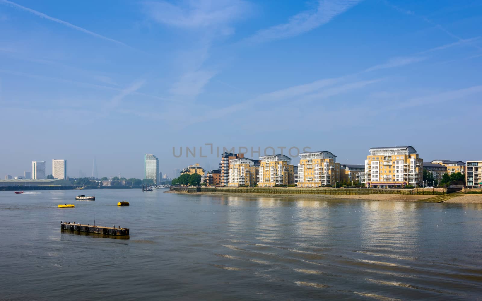 The river Thames in Greenwich, London, UK
