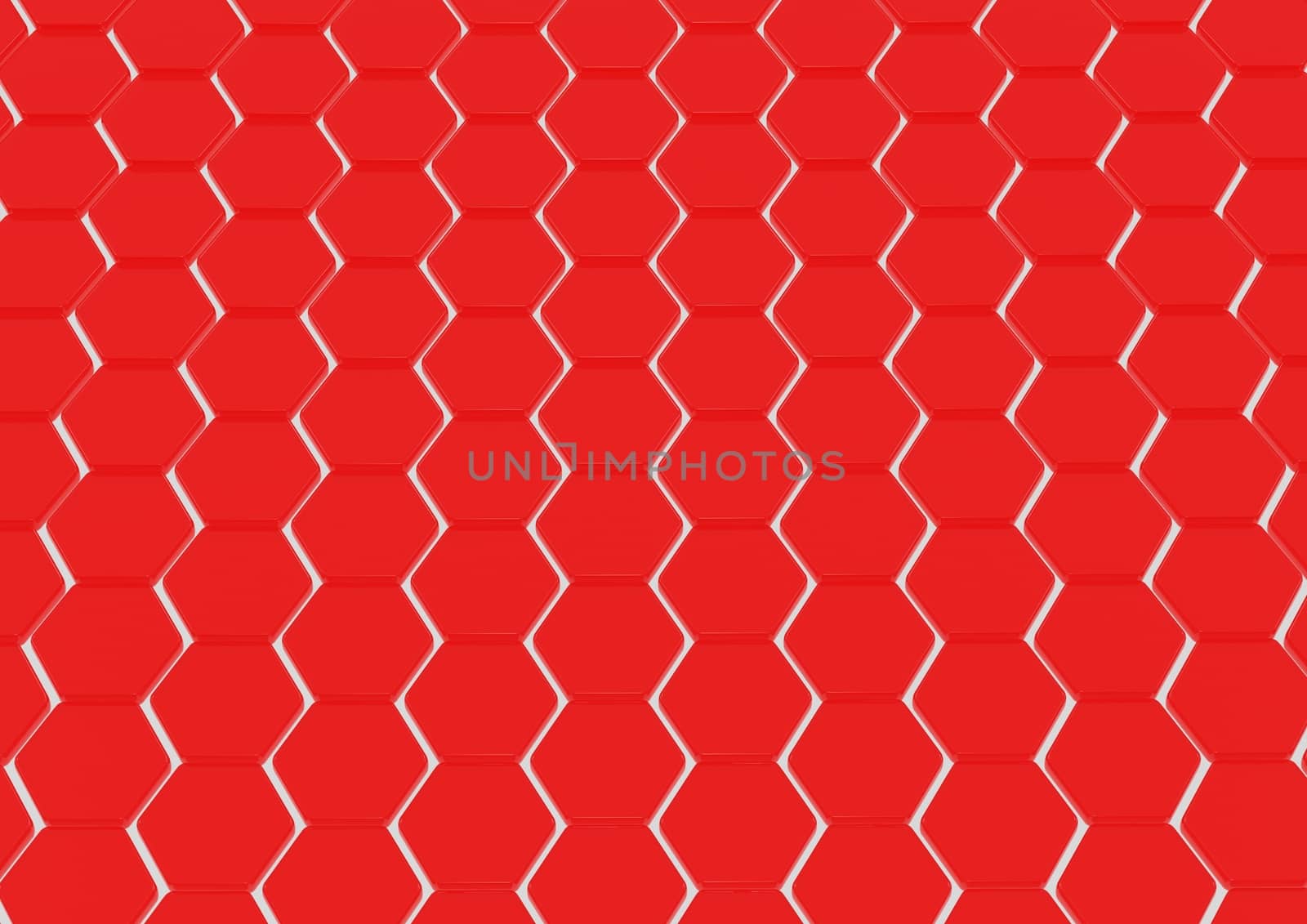Abstract honeycomb background 3d illustration or backdrop.
