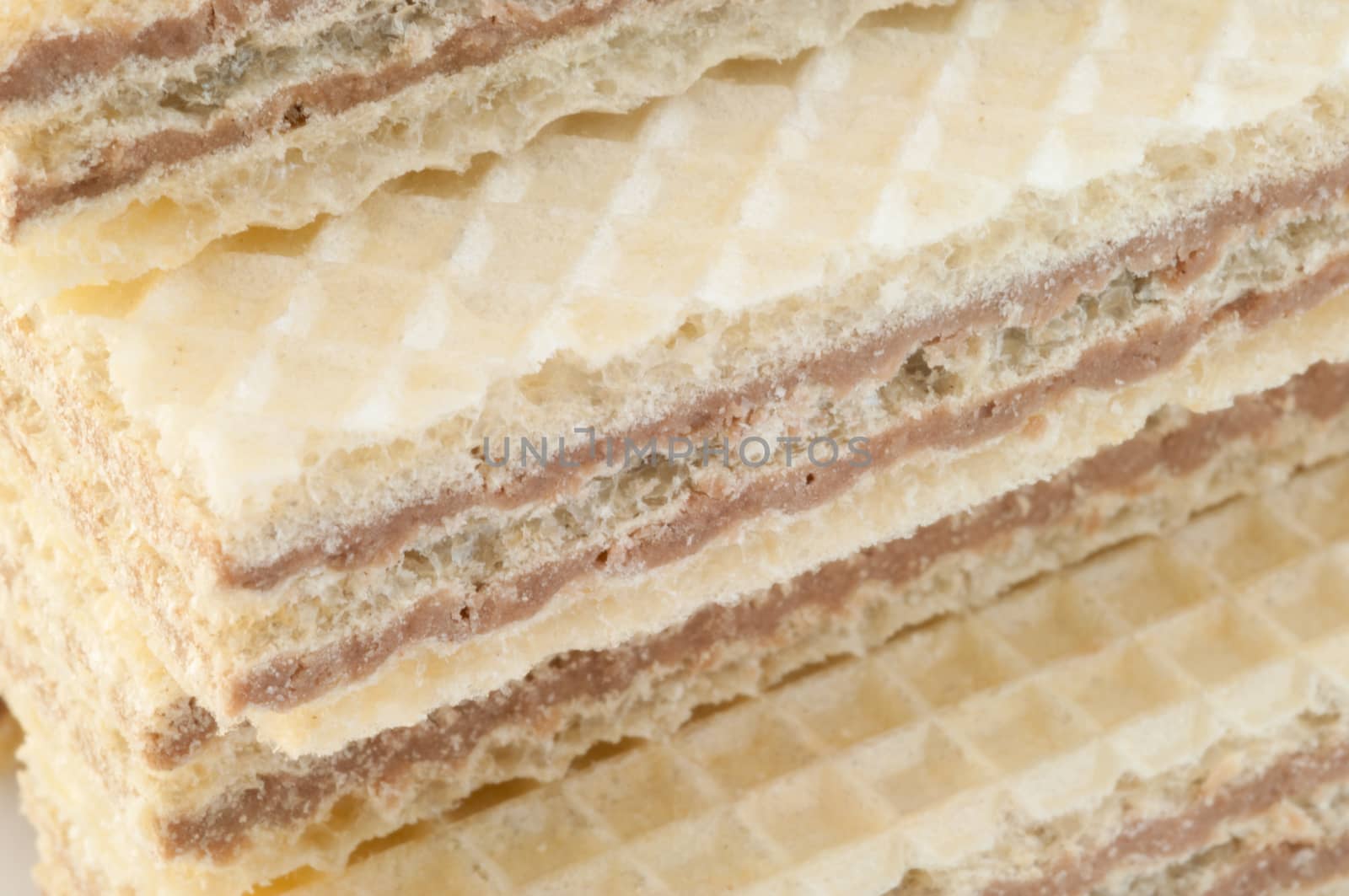 beautiful macro and details of traditional hazelnuts wafer