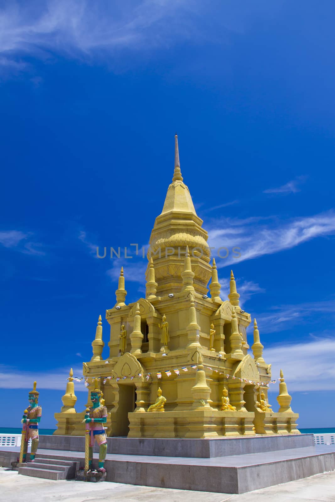 Pagoda Laem Sor Temple -  Koh Samui Thailand.