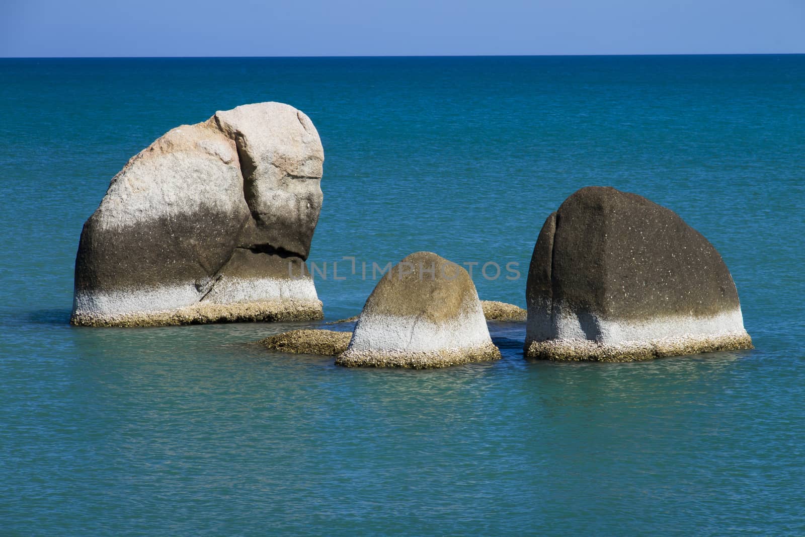 Beautiful stones on Lamai beach, Koh Samui, Thailand