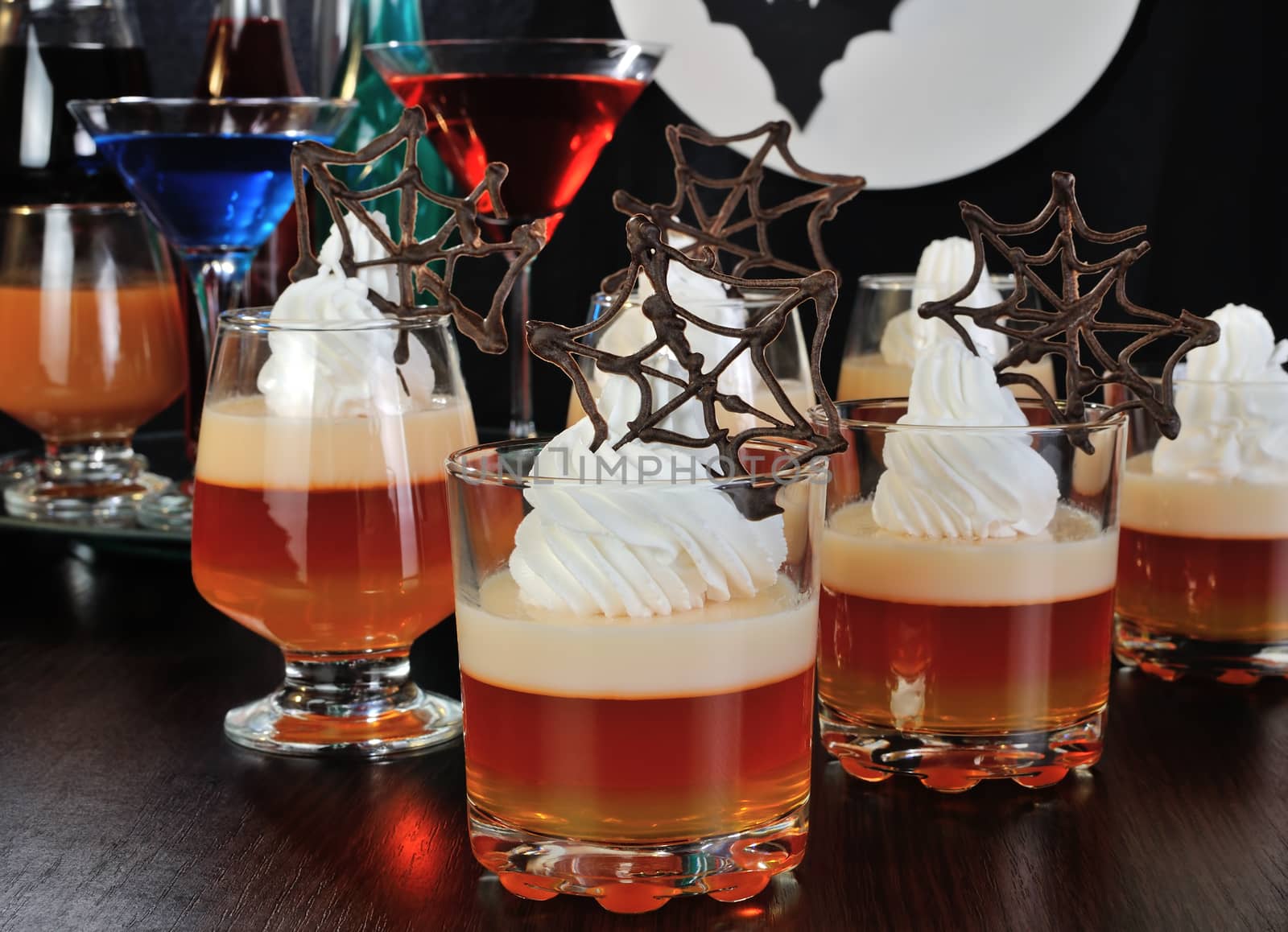 Halloween dessert in a glass by Apolonia