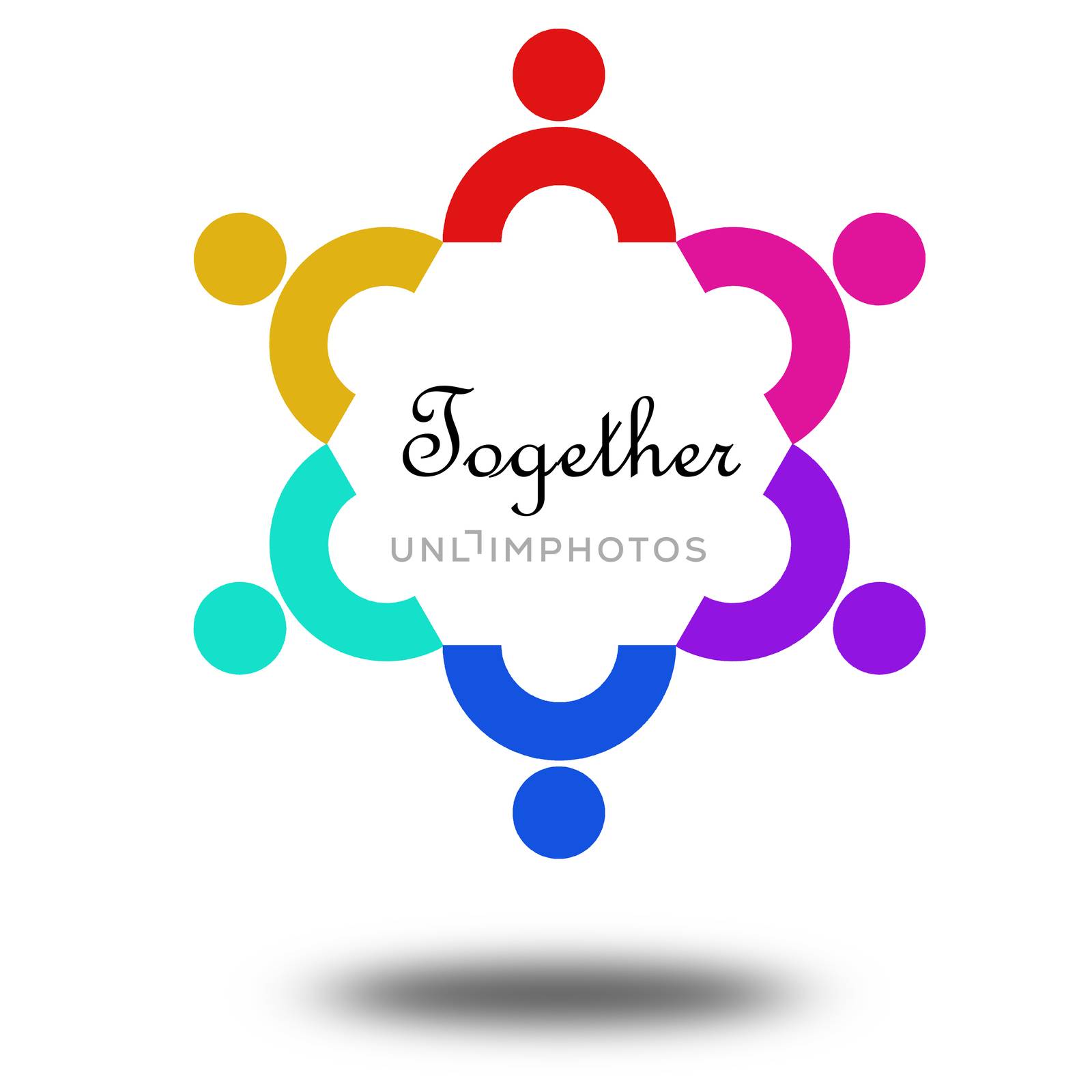 Together image with hi-res rendered artwork that could be used for any graphic design.