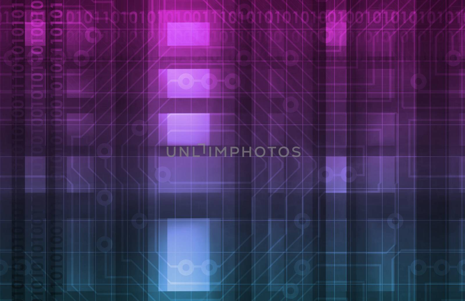 Technology Background as a Digital Abstract Art