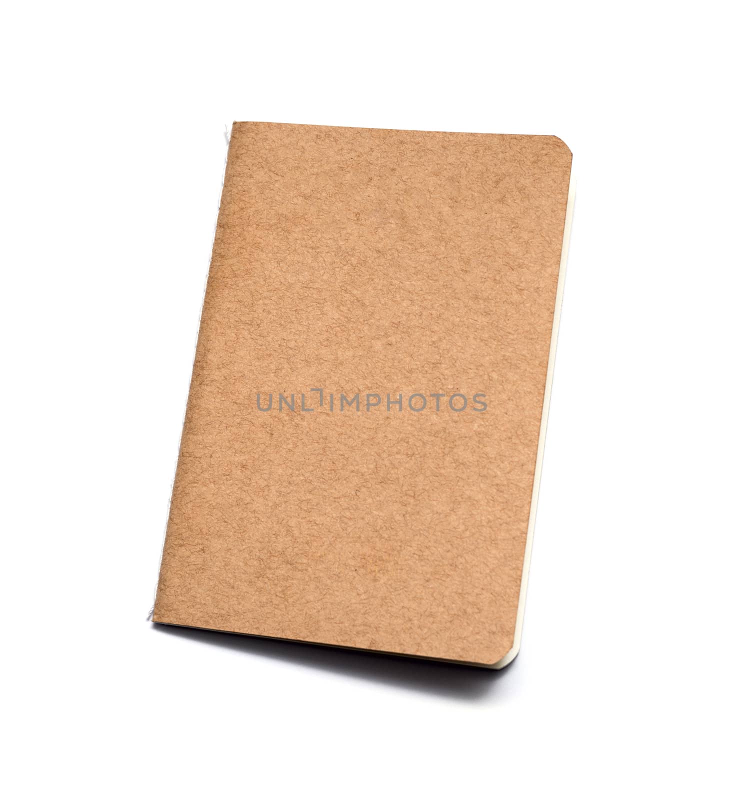 brown eco notebook or scrapbook on white background by DNKSTUDIO