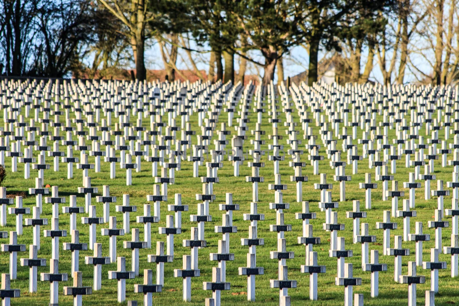 Cemetery world war one in France Vimy La Targette