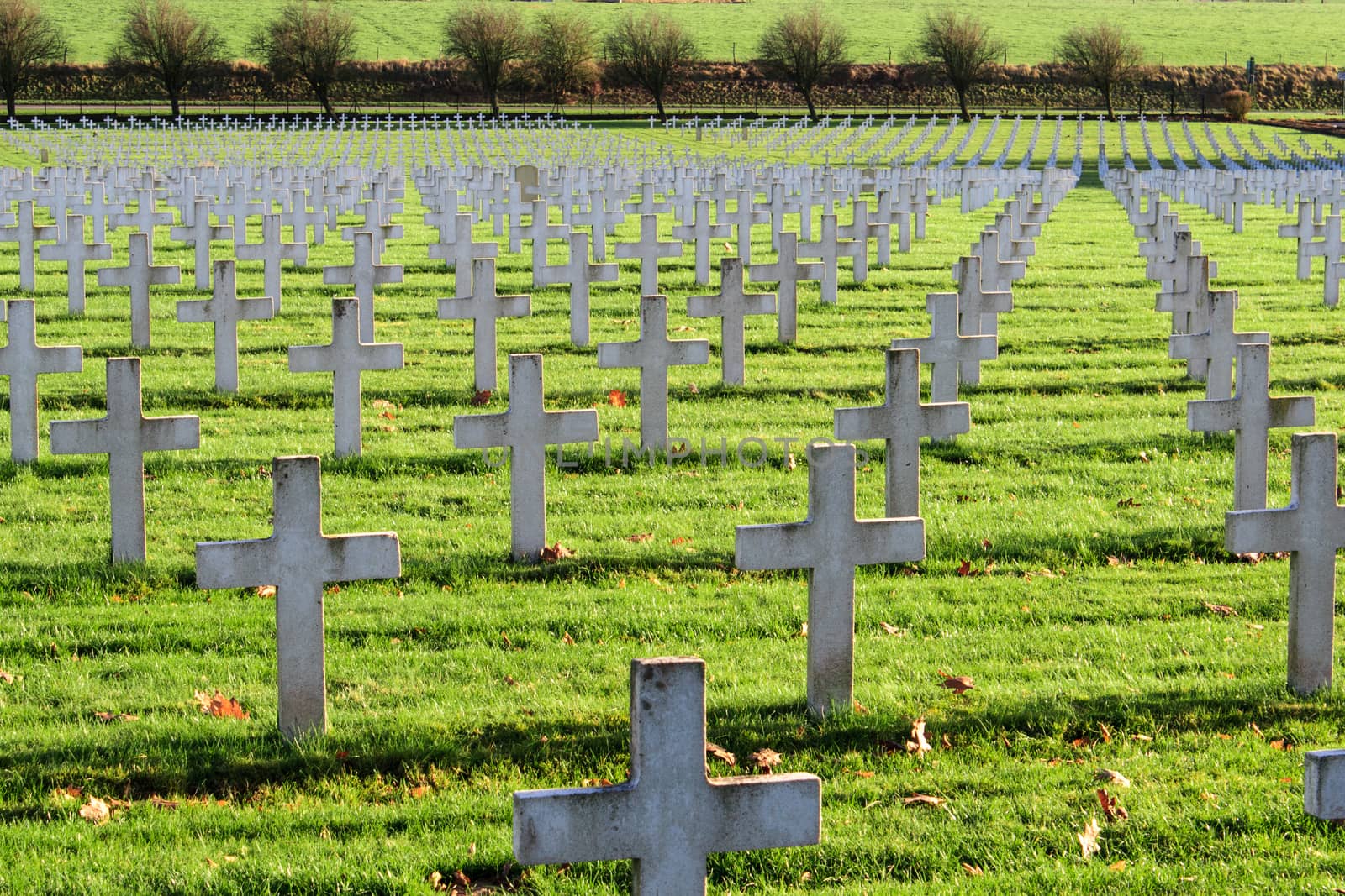 Cemetery world war one in France Vimy La Targette