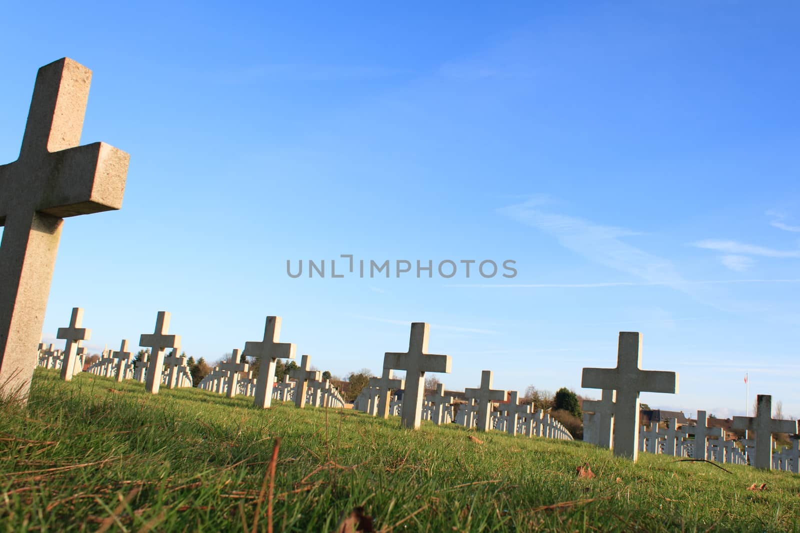 Cemetery world war one in France Vimy La Targette