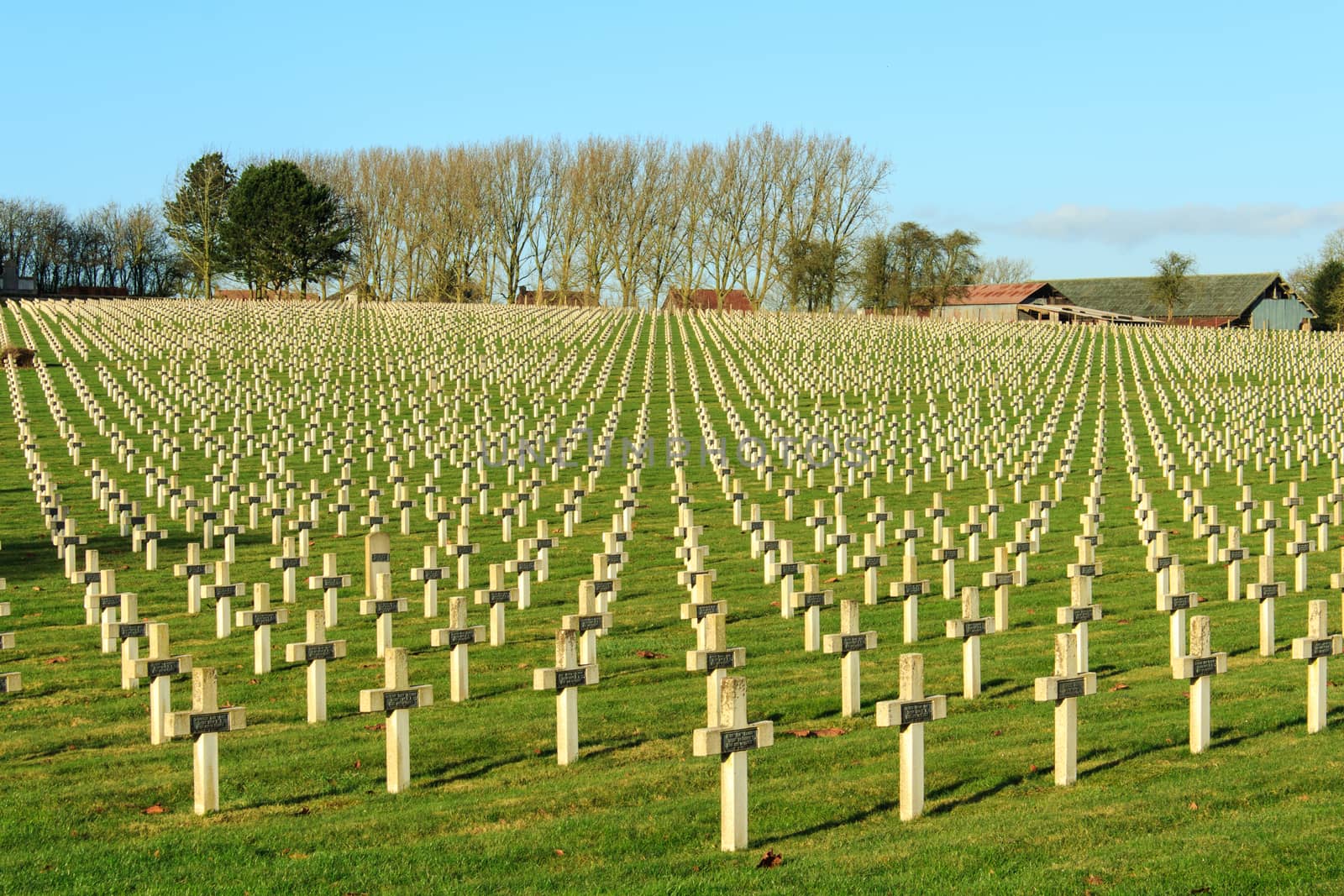 Cemetery world war one in France Vimy La Targette