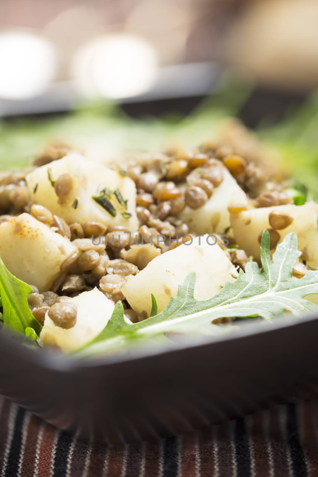 Lentil and Celeriac Salad Vertical by charlotteLake