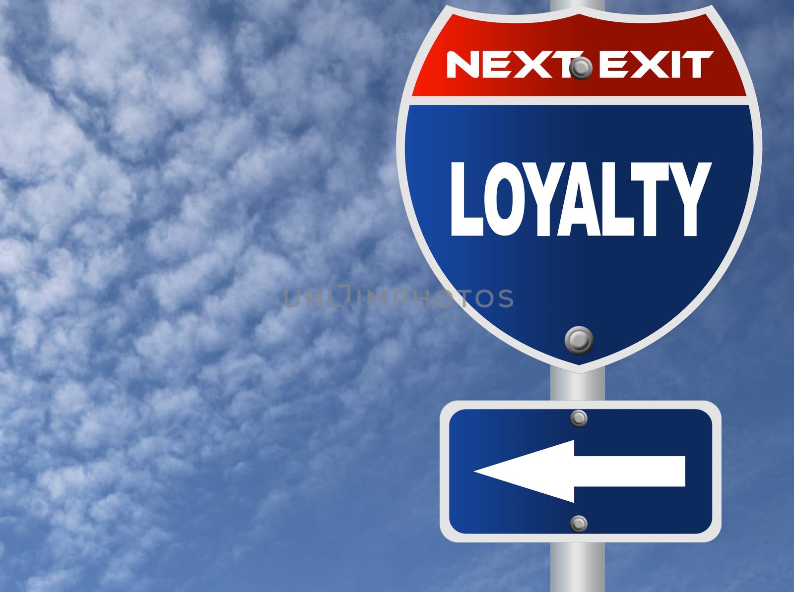 Loyalty road sign