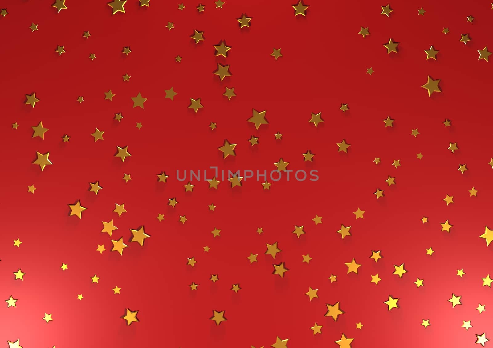 Abstract modern Holiday red background with stars.