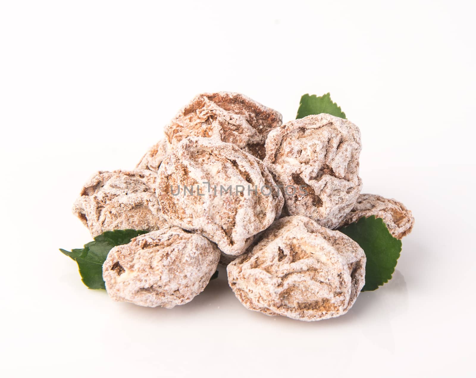 Salted Plum Tamarind Food Snack on Background