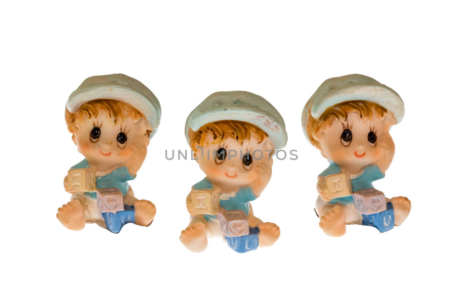 three children made of porcelain by bolkan73