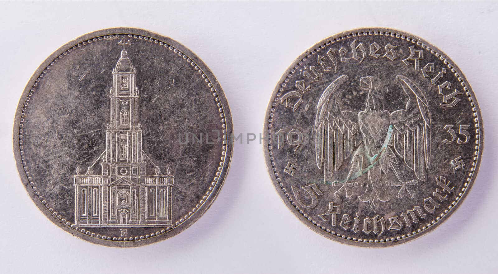 German silver coin 5 Reichsmark 1935