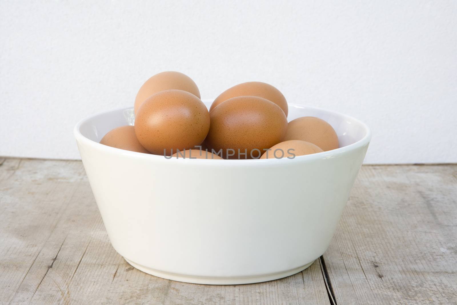 bowl with eggs by courtyardpix