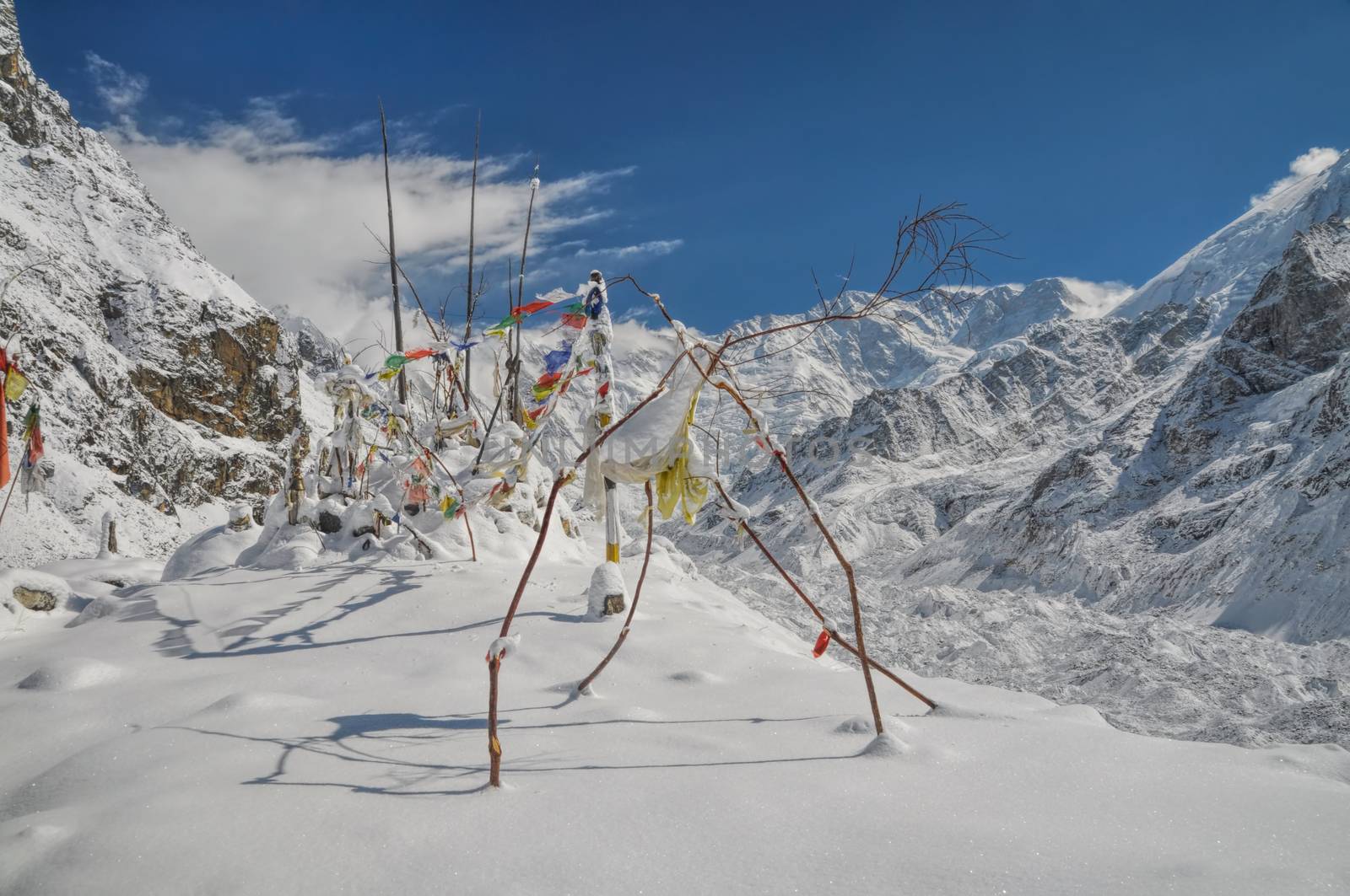 Prayer flags in Himalyas by MichalKnitl