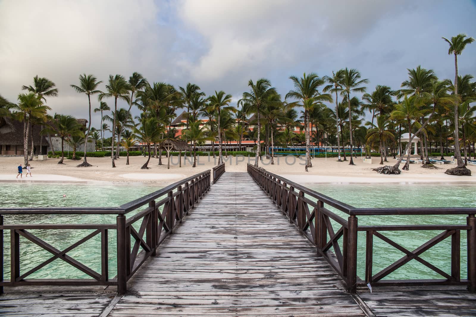 Boat bridge in Bavaro Beach, Dominican Republic