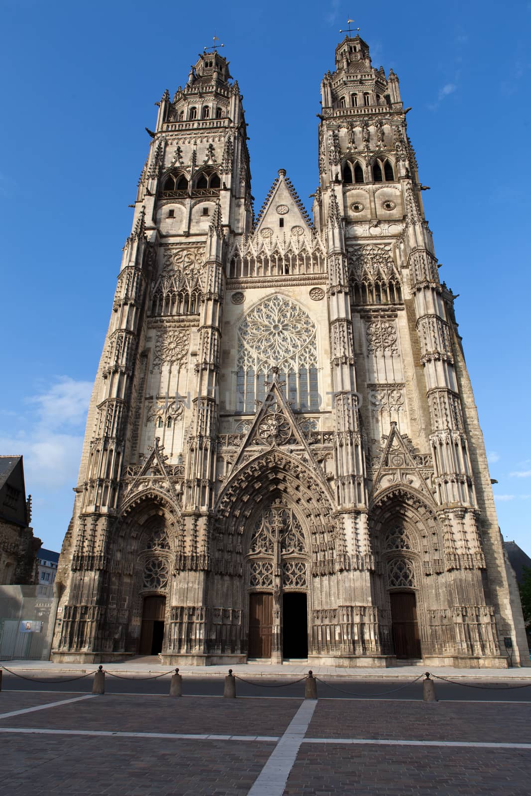 Gothic cathedral of Saint Gatien in Tours, Loire Valley  France