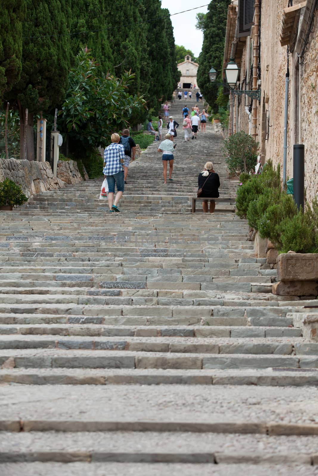 Calvary Steps at Pollensa, Mallorca, Spain 