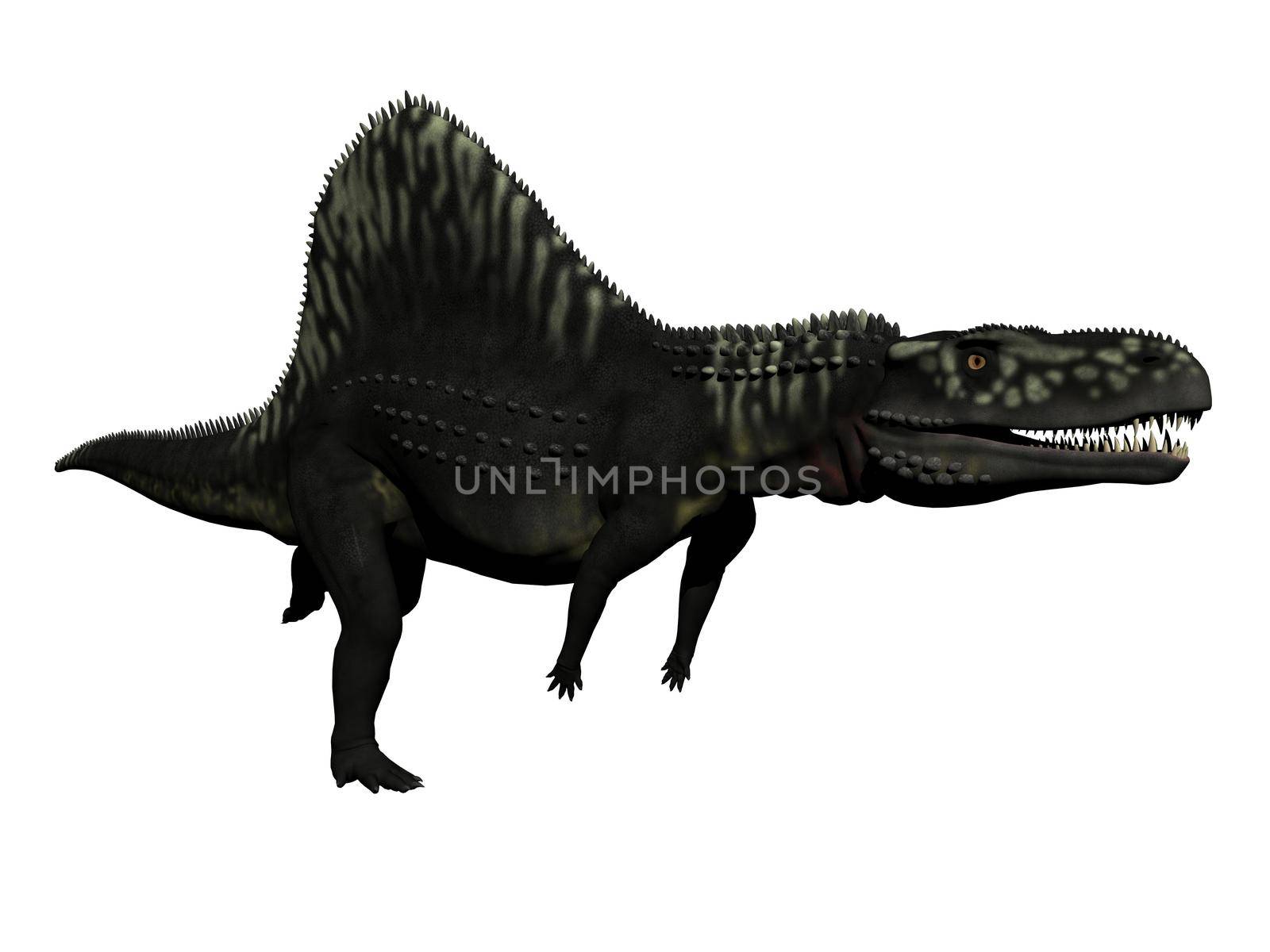 arizonasaurus dinosaur in white background - 3d render