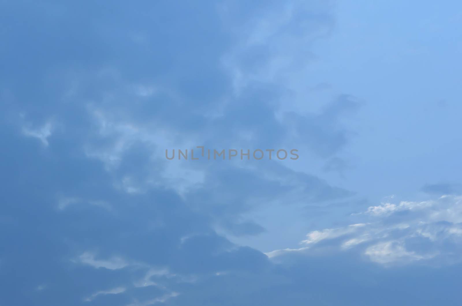 white fluffy clouds in the blue sky background
