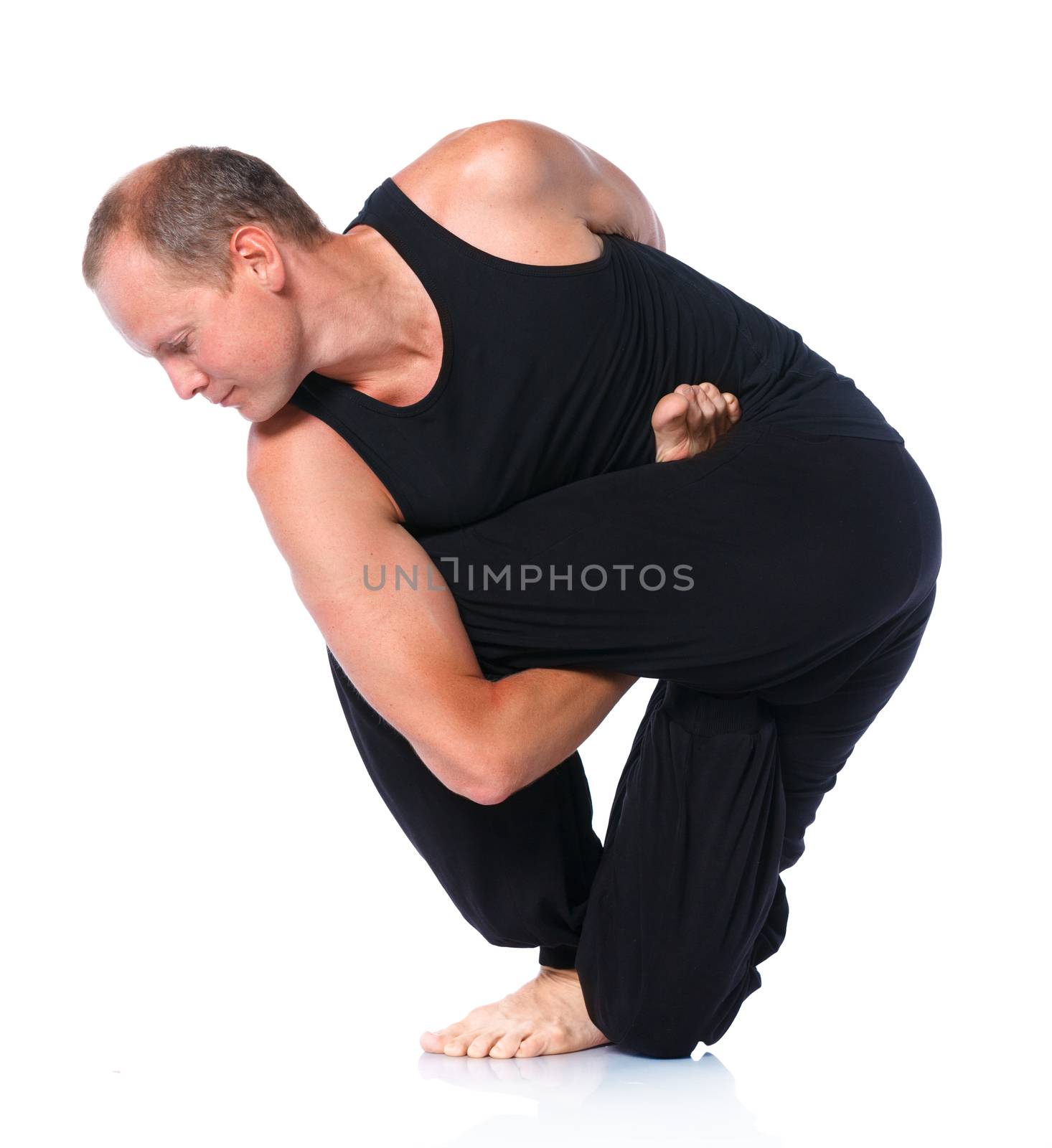 Man doing yoga by maxoliki