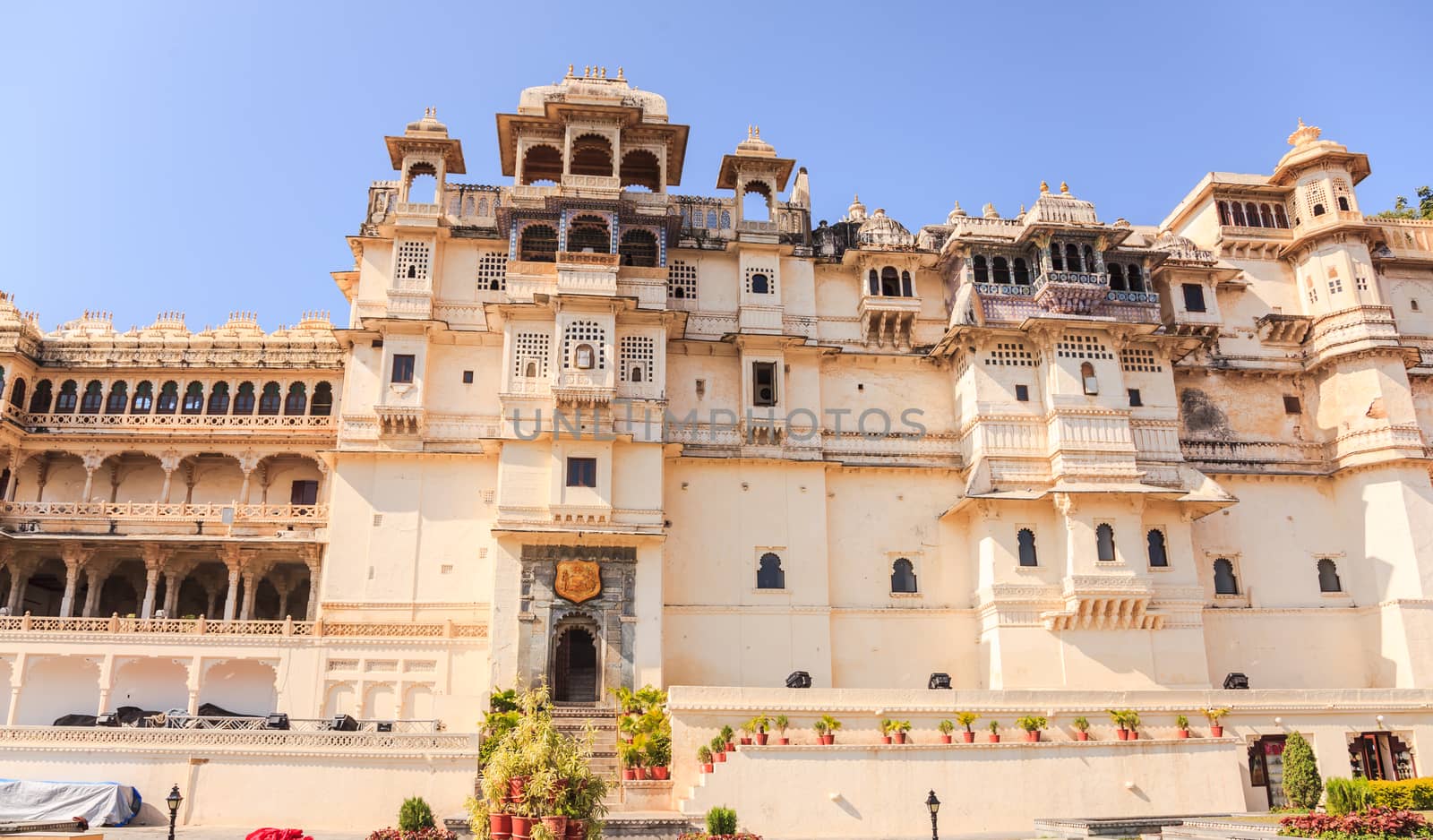 Udaipur City Palace in Rajasthan State, India