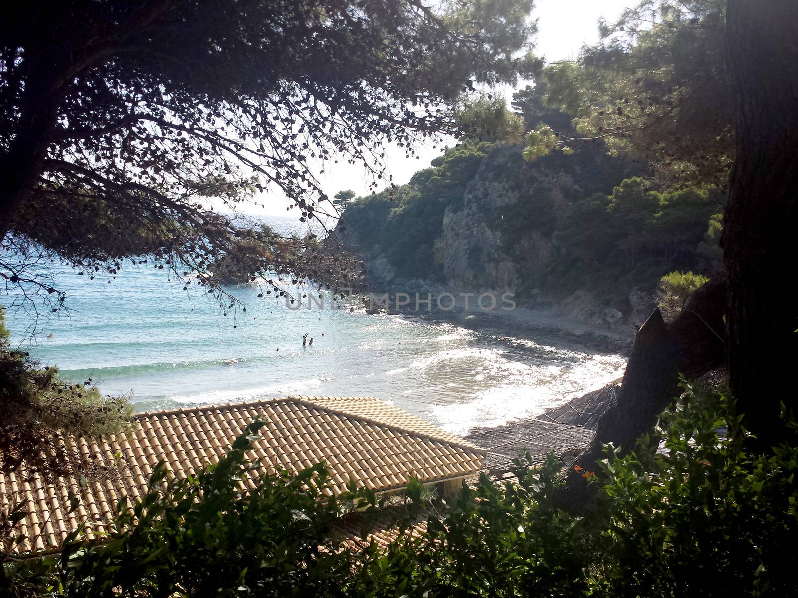 View of Yaliskari beach in Corfu Island, Greece.

Picture taken on July 3, 2014.