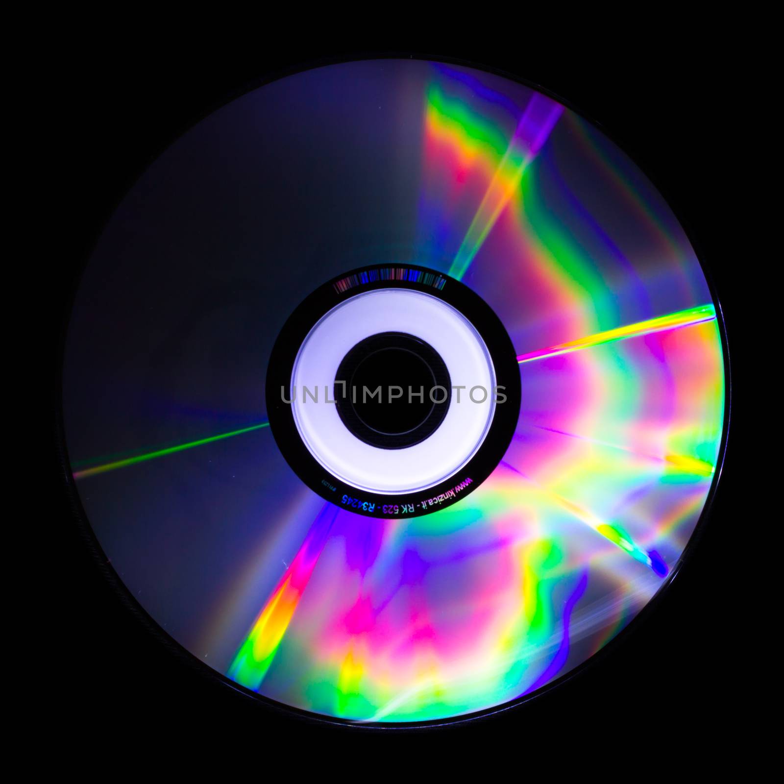 the light reflected from a CD is a collection of psychedelic colors
