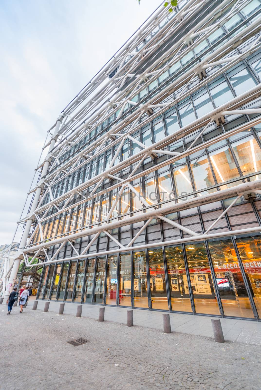 PARIS, FRANCE - JUNE 16, 2014: The Pompidou cultural center in P by jovannig