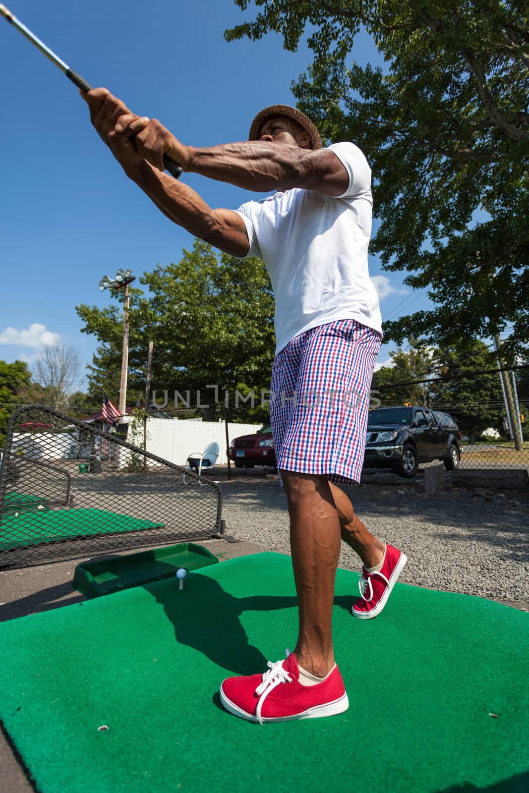 Golf Swing at the Range by graficallyminded