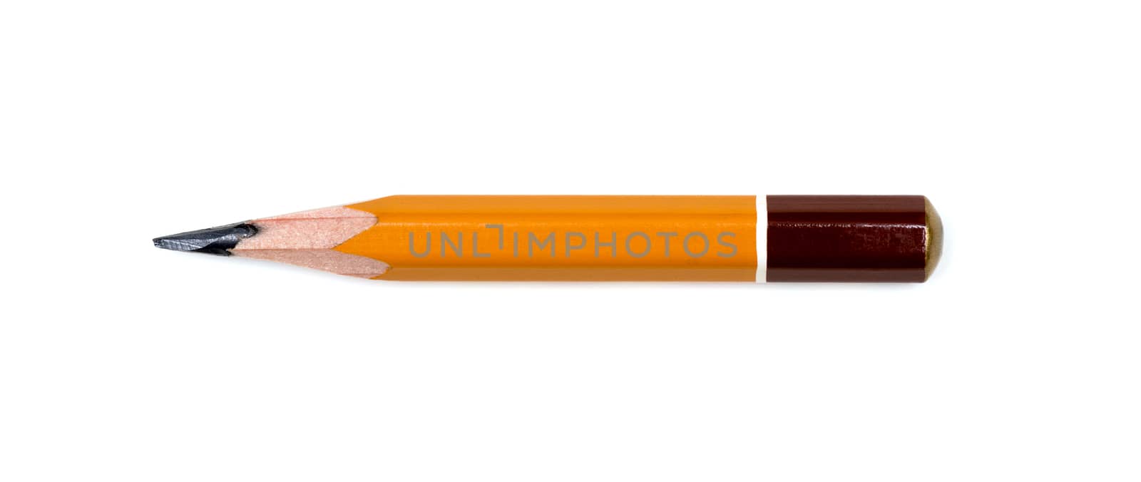 Pencil isolated on pure white background by DNKSTUDIO