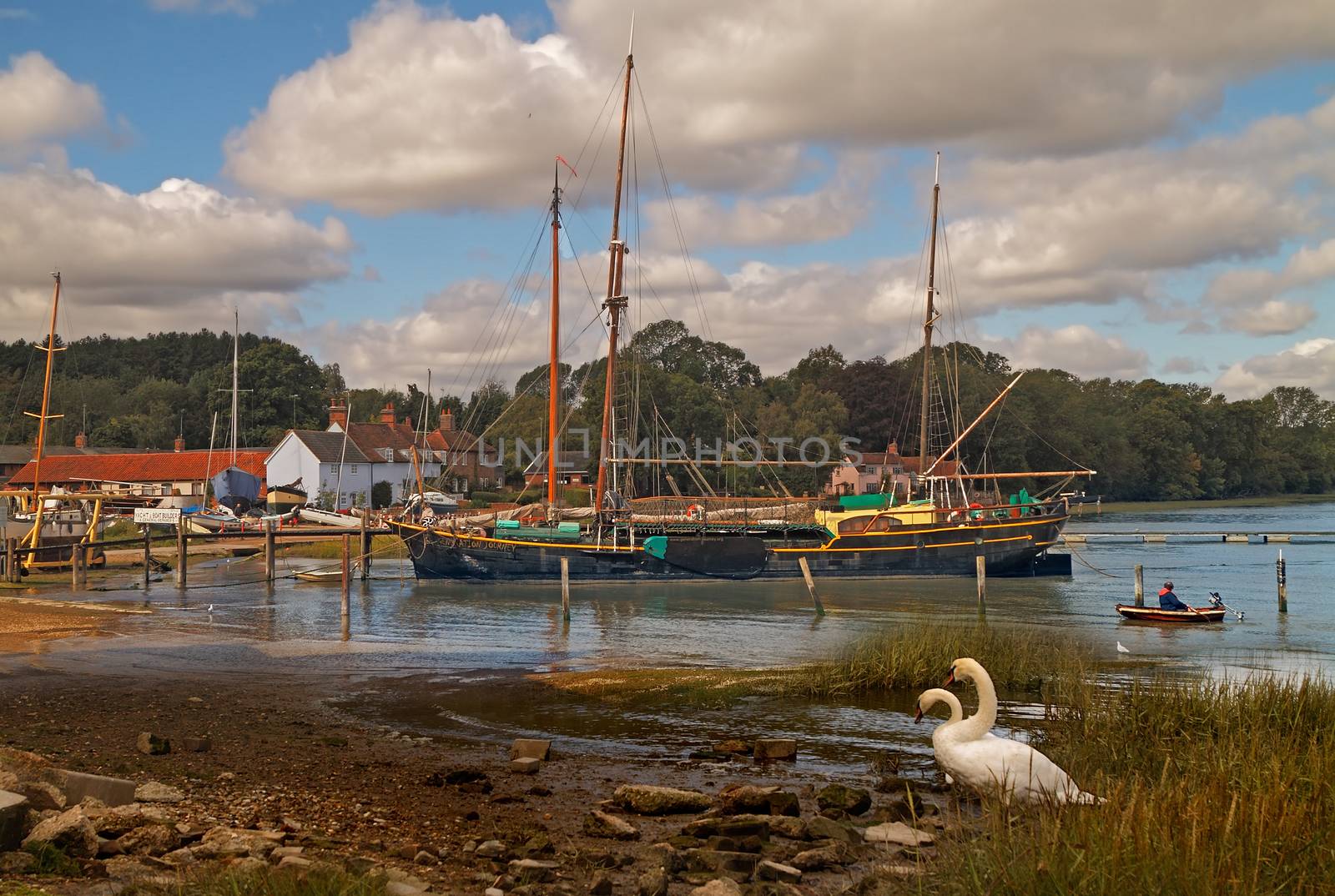 Pin Mill is a riverside hamlet on the river Orwell in Suffolk