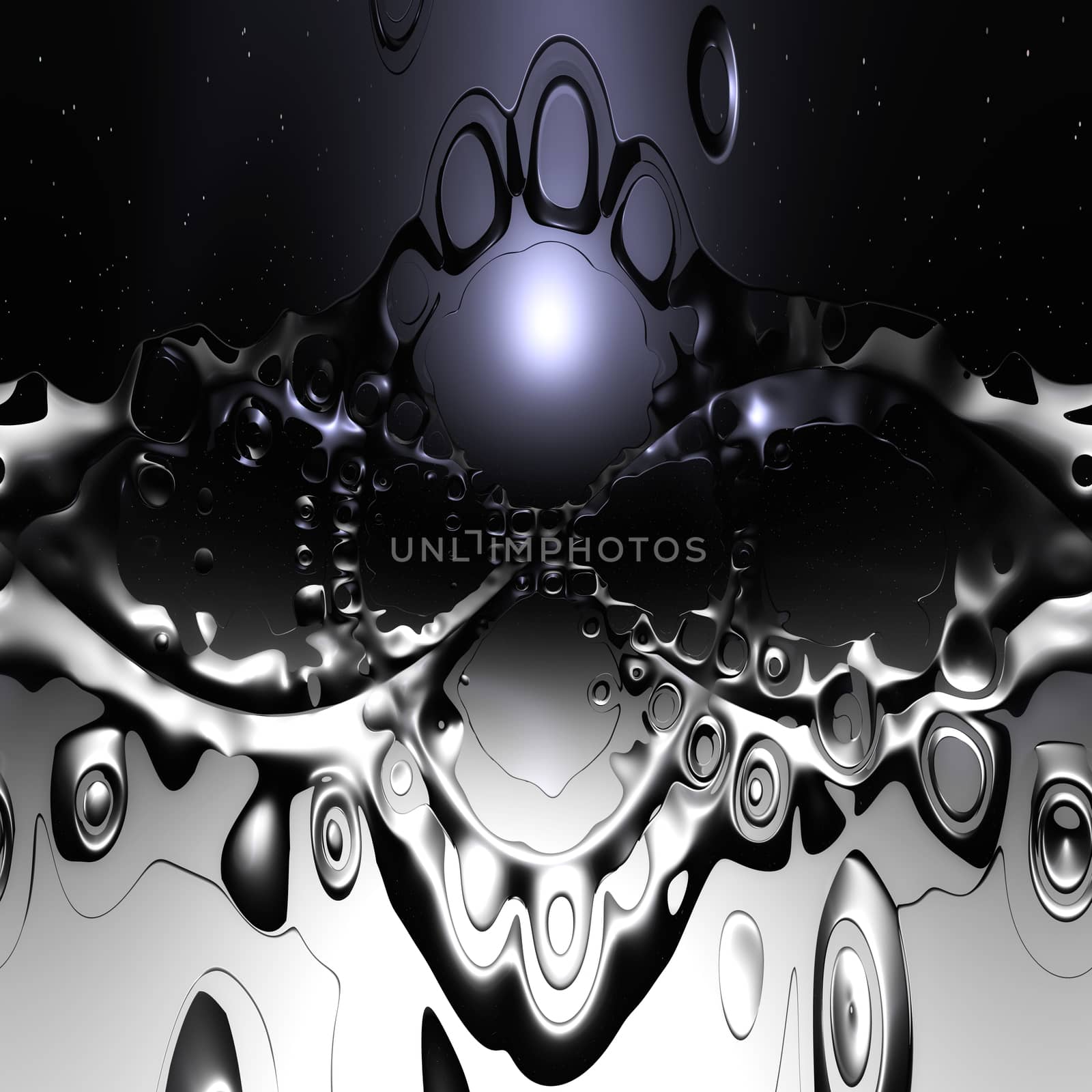 Digital Illustration of a surreal abstract Structure